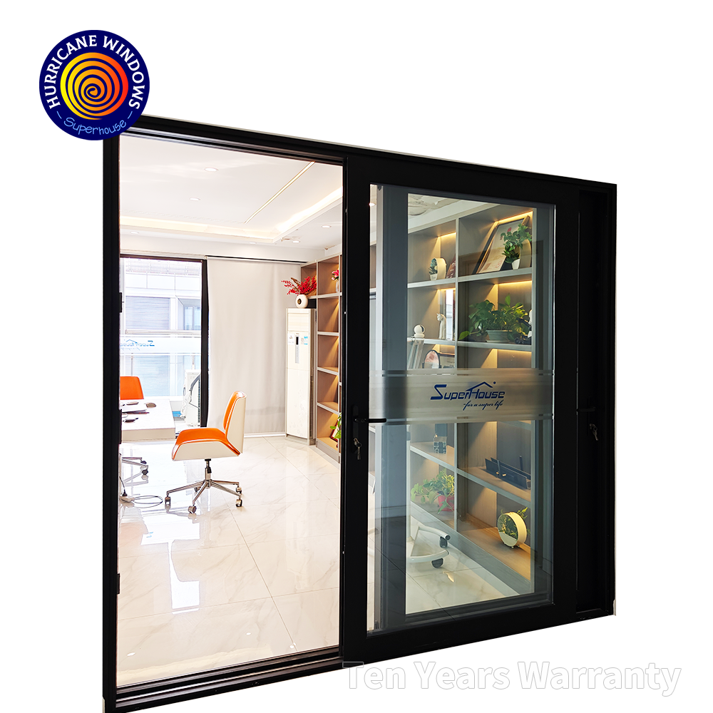 Aluminum Alloy Tempered Glass Interior Sliding Door for Balcony Kitchen Room Partitions-Customizable Size Modern Design