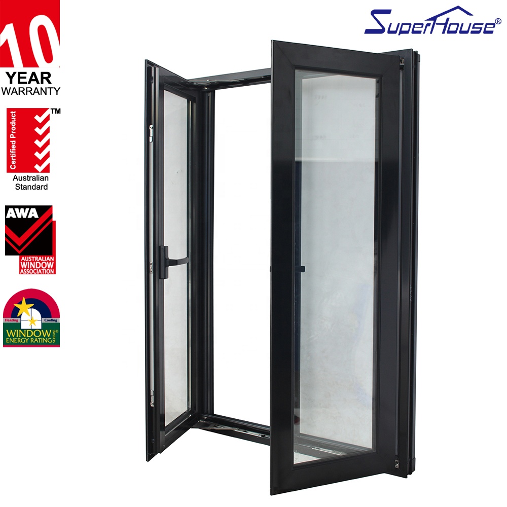 Thermal Break Aluminum Casement Fixed Window NFRC Certified Double Glazed Low-E Glass Thermal Insulation for Kitchen Living Room
