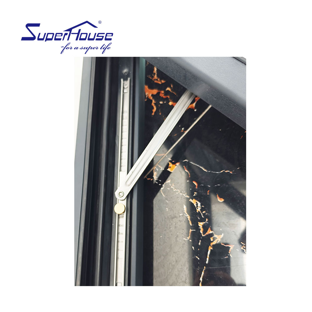 NFRC Certified Upvc Double Glazed windows Impact Resistant in Swing Casement windows