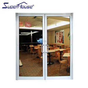 Commercial Aluminum Entry Door with Reflective Glass
