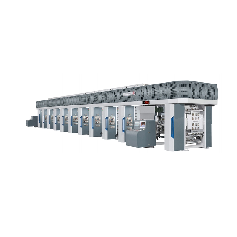 Máquina de Impressão Rotogravura de Filme Pet Colorido de Alta Velocidade 8 Nova para Embalagens Alimentícias Embalagens Flexíveis