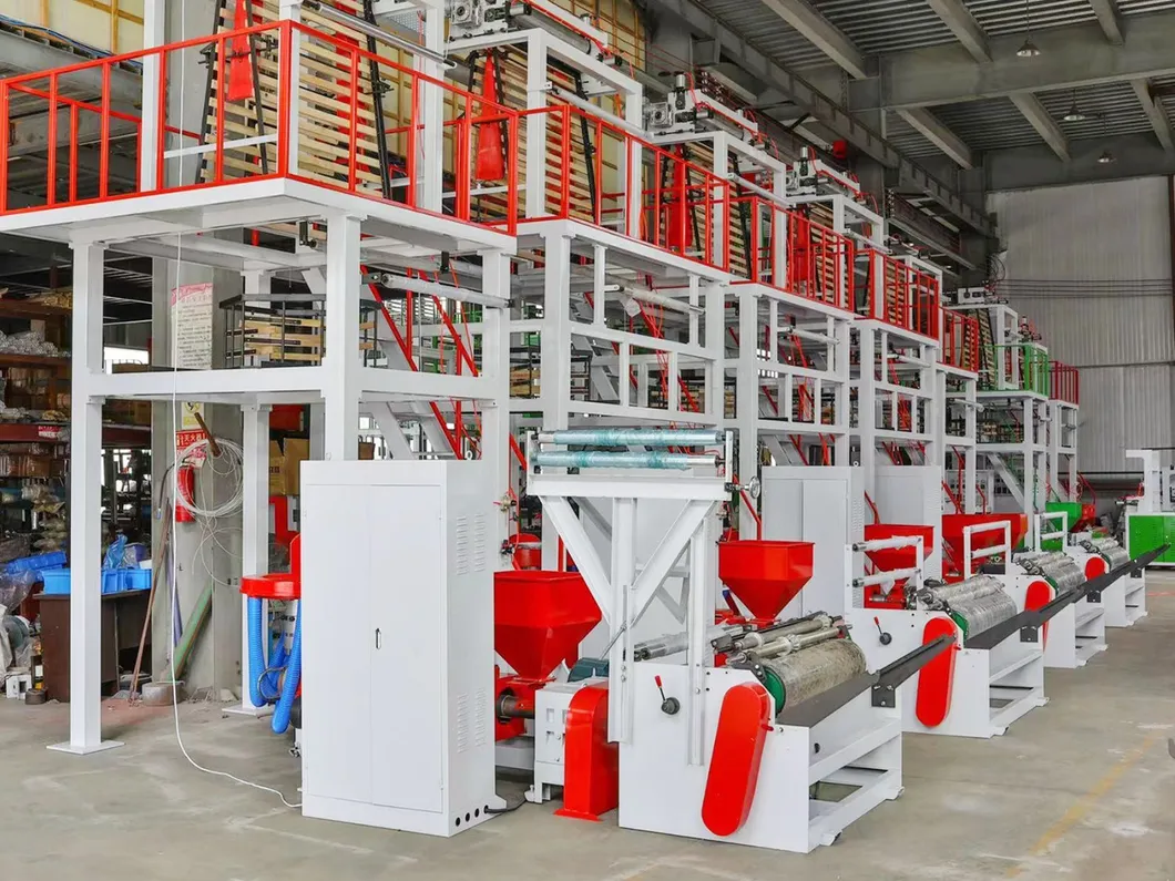 Preço Taiwan Biodegradável PLA Amido de Milho HDPE LDPE LLDPE Filme Plástico Nylon Fabricação Linha de Extrusão Máquina de Produção de Filme Termoencolhível Extrusão Soprado