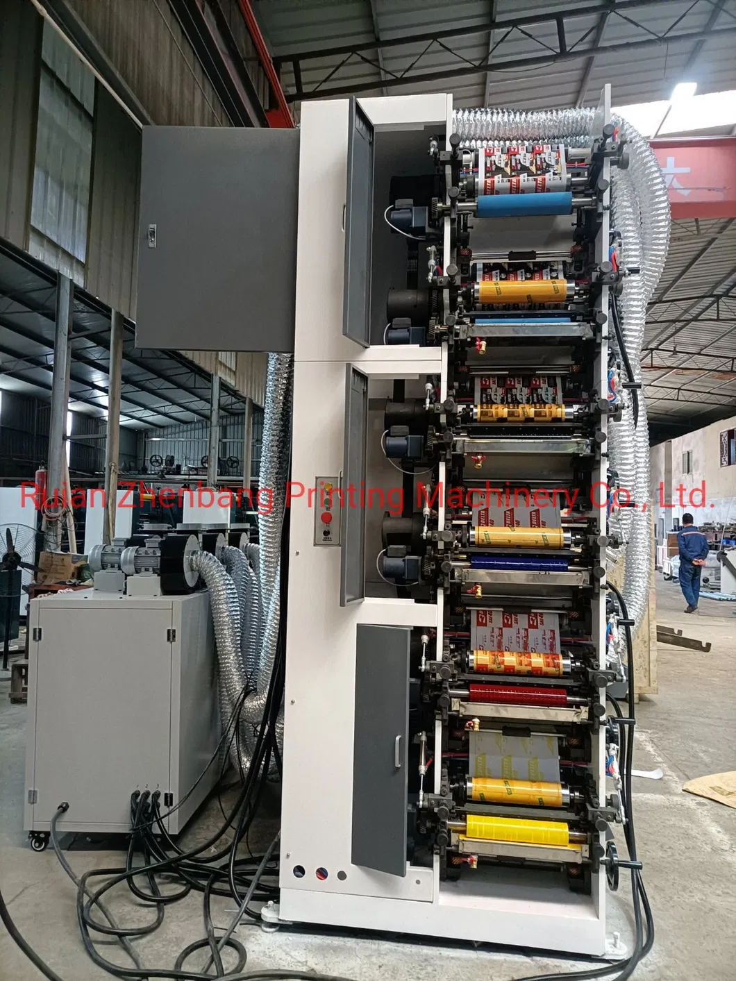 Máquina de Impressão Flexográfica Tipo Empilhado para Adesivos de Etiqueta