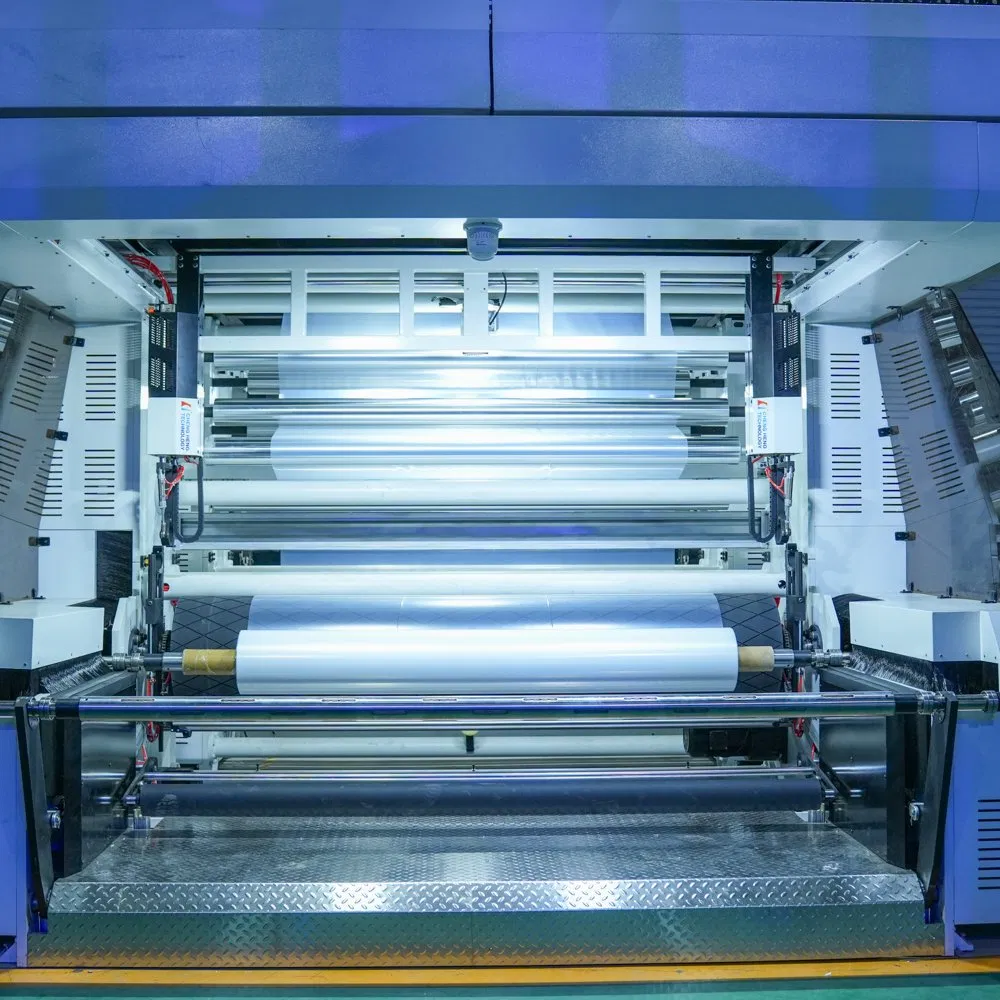 Filme de Embalagem Alimentar Multicamadas 5 Máquina de Sopro de Filme Coextrudado