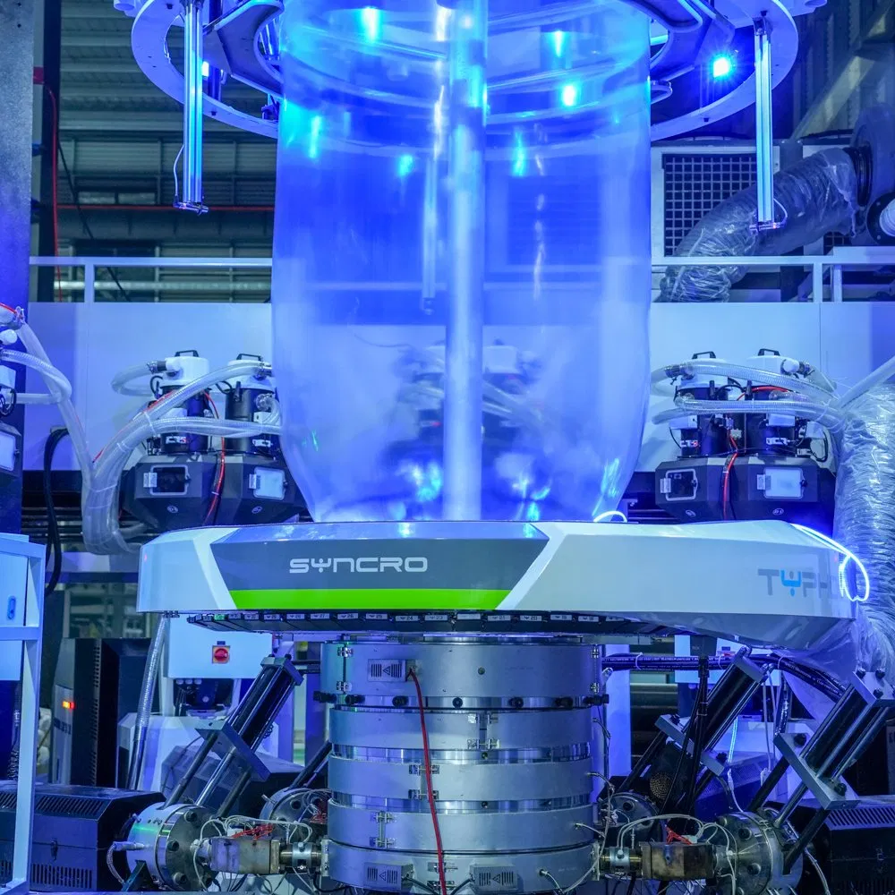 Filme de Embalagem Alimentar Multicamadas 5 Máquina de Sopro de Filme Coextrudado
