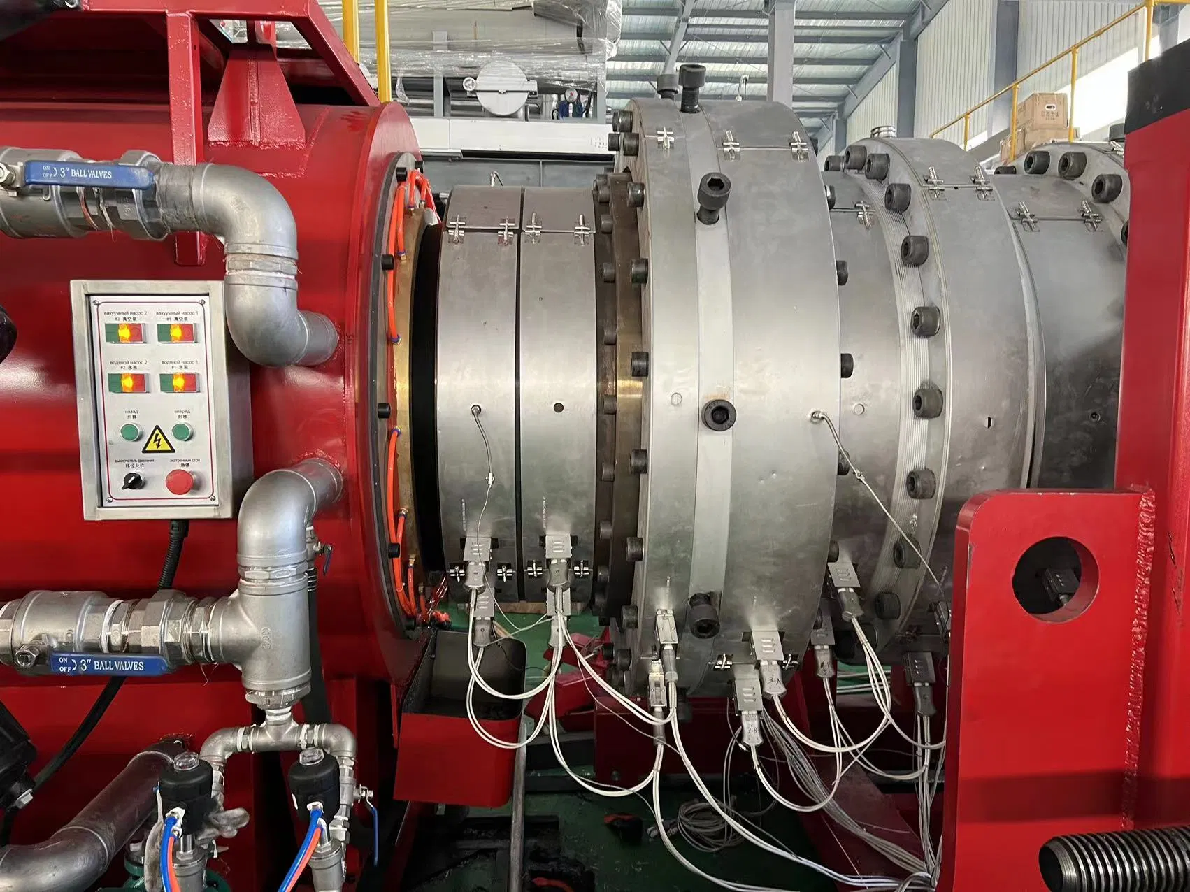Máquina de Produção de Mangueira de Incêndio Reforçada com Fibra Extrudada de PVC/TPU