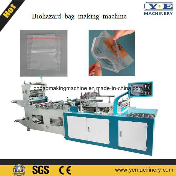 5% máquina de fazer sacos Zip Lock (ZIP-500/600H) para saco com zíper de biohazard