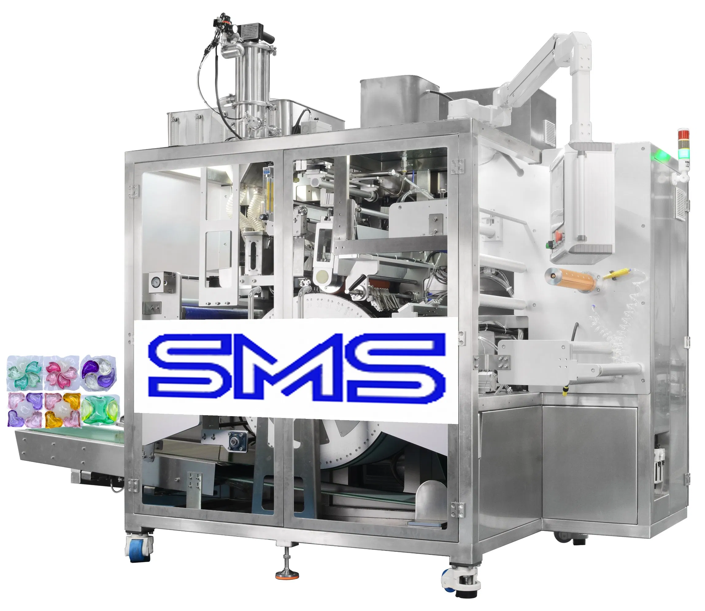 Máquina de Embalagem de Cápsulas de Detergente Automático Sinmens Tudo em Um Filme PVA Embalagem Solúvel em Água Cápsulas de Detergente
