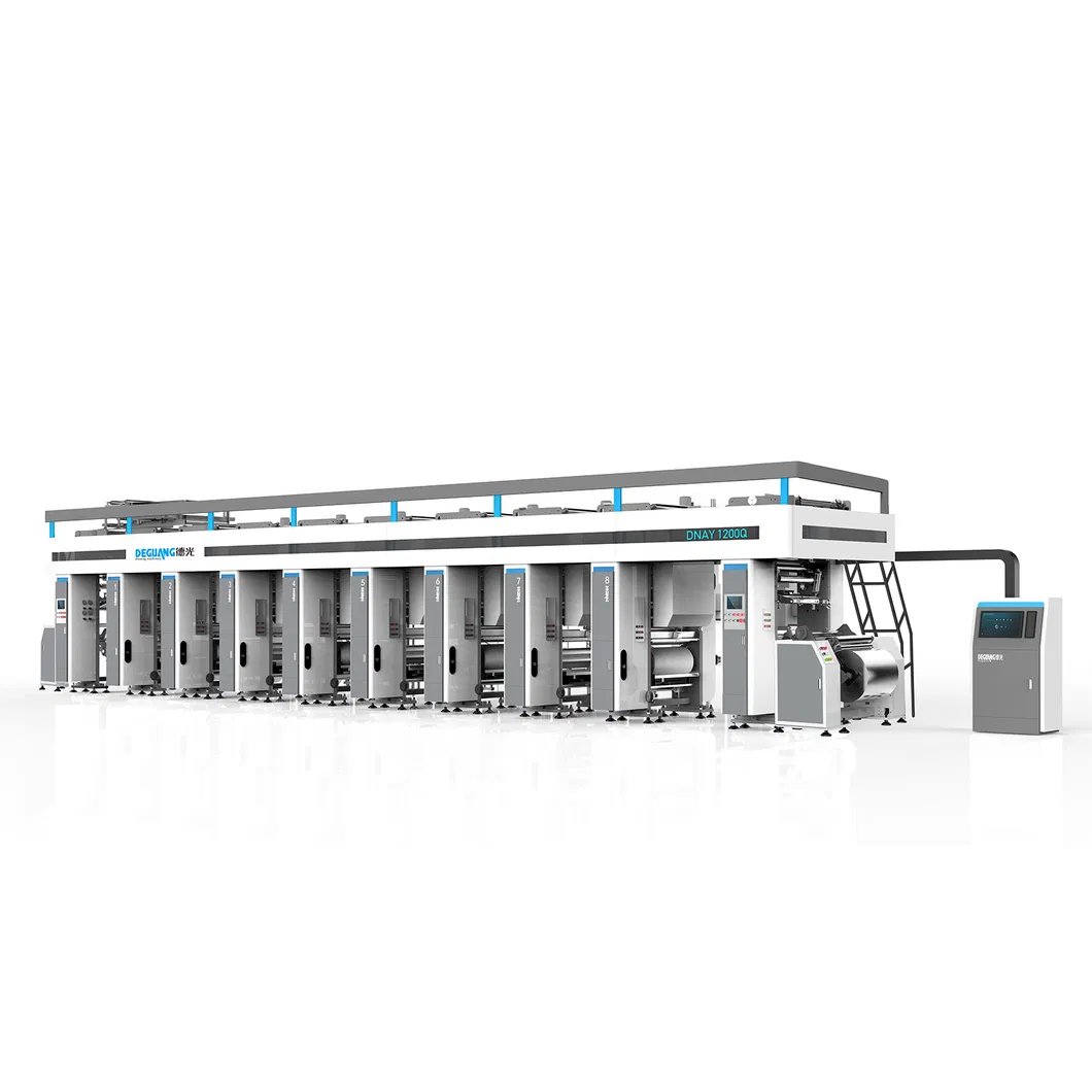 Máquina de Impressão Rotogravura de Alta Velocidade com Controle de Computador Arc System a 200 Mpm