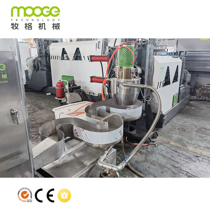 Máquina de Granulação e Pelotização de Extrusora de Reciclagem de Flocos de Garrafa Plástica HDPE PP LDPE de Dupla e Única Etapa e Saco de Filme Woven