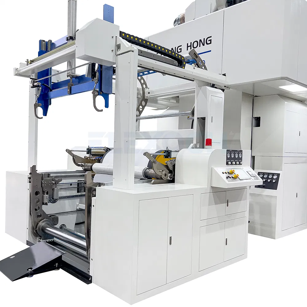 4 6 Máquina de Impressão Flexográfica Sem Eixo para Sacos de Papel Kraft, Copos de Papel e Não Tecido