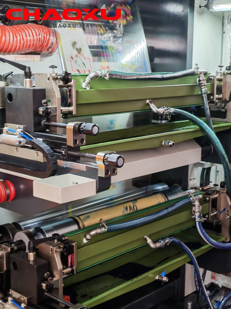 Máquina de Impressão Flexográfica para Embalagens de Alta Velocidade 4 Cores Tipo de Pilha