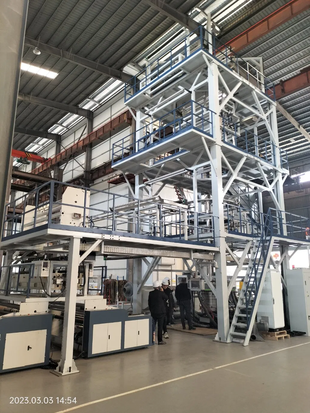 Máquina de Filme Plástico Extrudado Automática Multicamadas de Alta Qualidade para Embalagem Plástica em Alta Venda