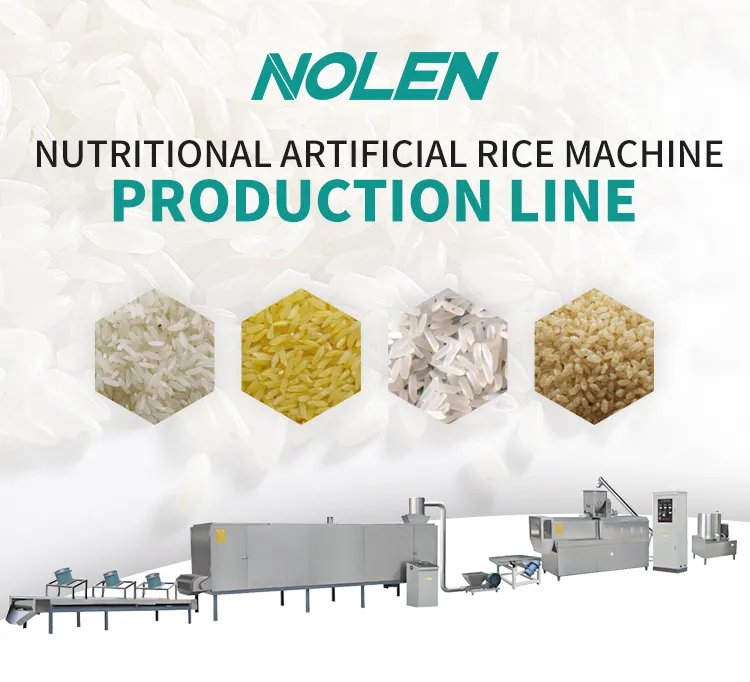 Linha de Produção de Arroz Artificial Dourado