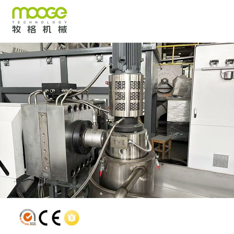 Máquina de Granulação de Pellets Plásticos para Reciclagem de Sacos de Filme e Tejido em Duas Etapas