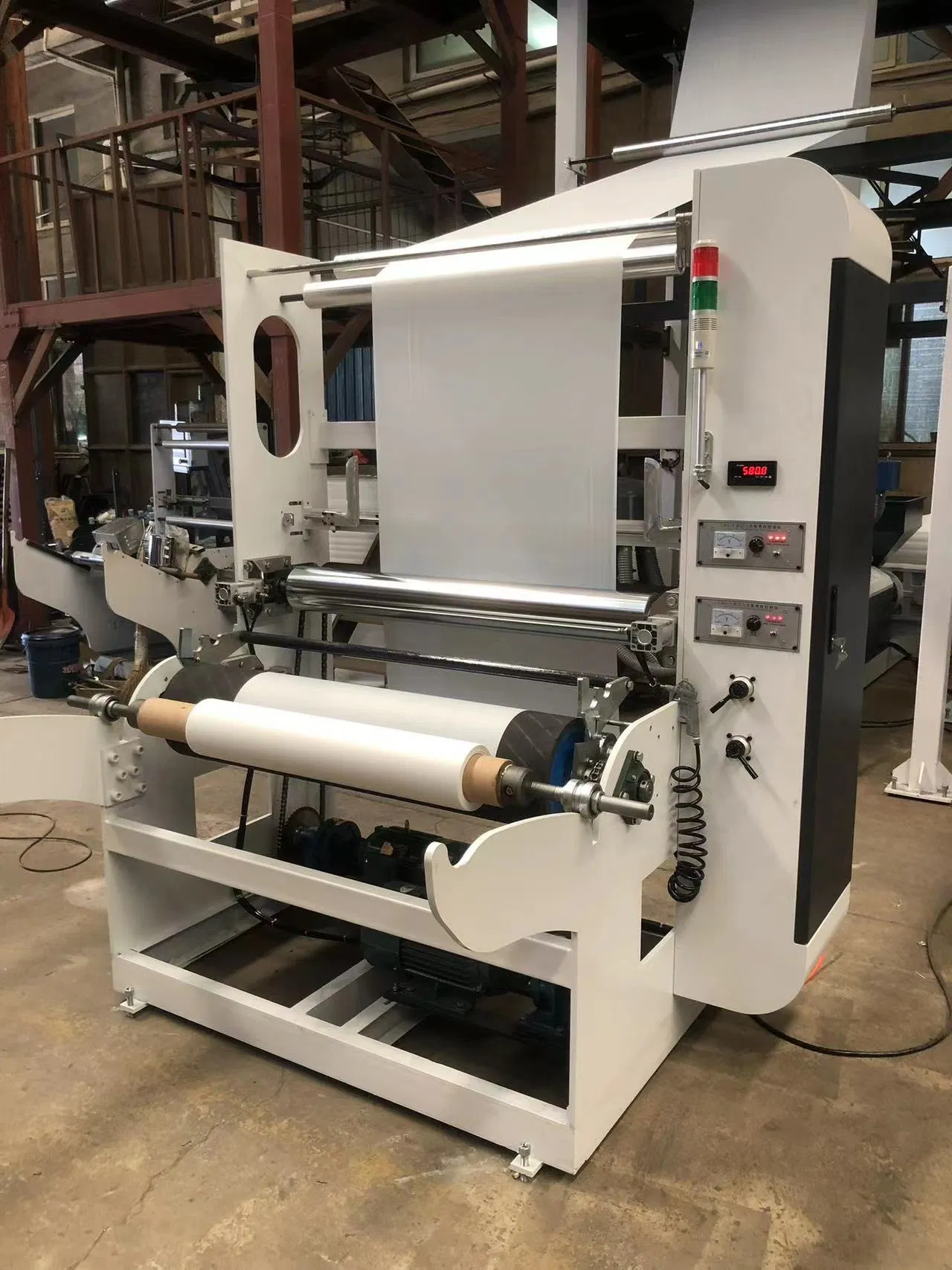 Máquina de Sopro de Filme com Cabeça Rotativa de Alta Velocidade em Monocamada Extrusora Automática para Sacos Plásticos Biodegradáveis de LDPE e Nylon