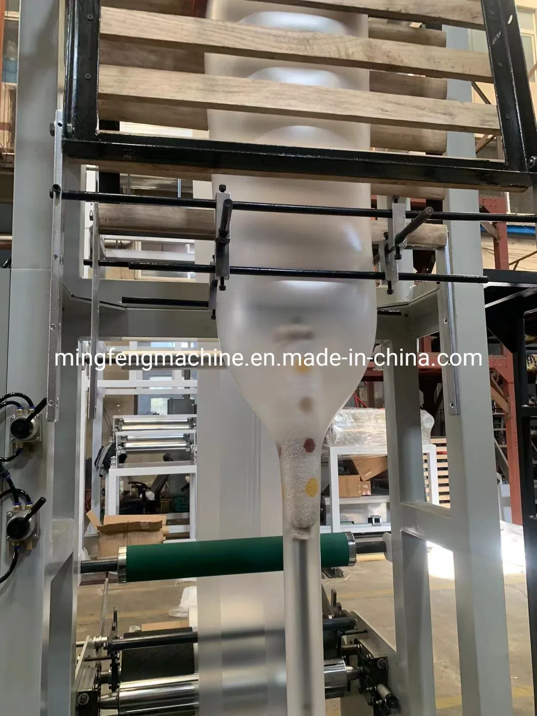 Máquina de Sopro de Filme Plástico Biodegradável de Monocamada LDPE HDPE Nylon Automática de Alta Velocidade Pequena Extrusora de Filme Soprado