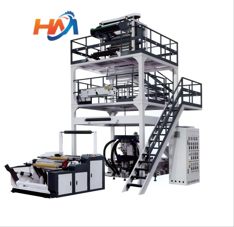 Preço de Fábrica Barato Alta Velocidade Máquina de Sopro de Filme Multicamadas ABA de HDPE Extrusora de Filme de Plástico LDPE Máquina de Filme Soprado