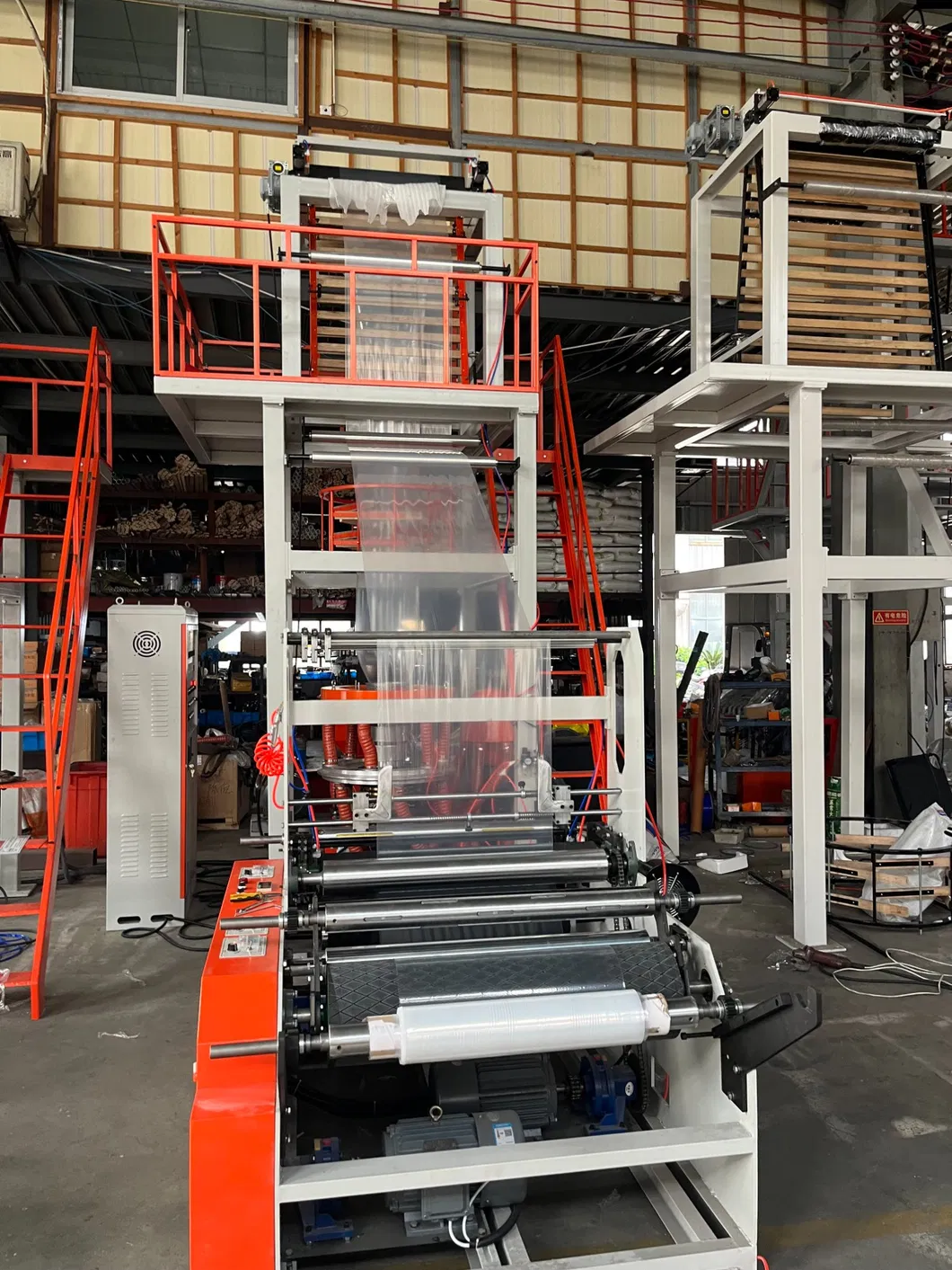 Preço Taiwan Biodegradável PLA Amido de Milho HDPE LDPE LLDPE Filme Plástico Nylon Fabricação Linha de Extrusão Máquina de Produção de Filme Termoencolhível Extrusão Soprado