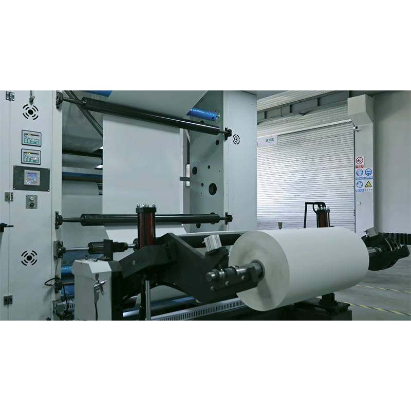6 Máquina de Impressão de Sacos Plásticos em Papel Flexográfica de Tambor Central Rotogravura Offset de Alta Velocidade Cores