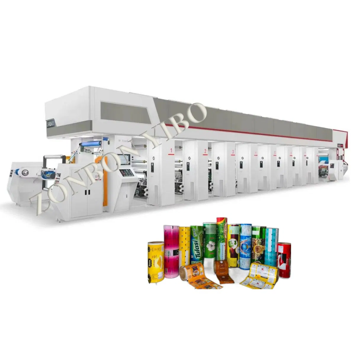Zonbon 300m/Min 400m/Min 500m/Min 850 1050 1250 Máquina de Impressão Rotogravura de Alta Velocidade Els com Registro de Cor Automático de Alta Precisão