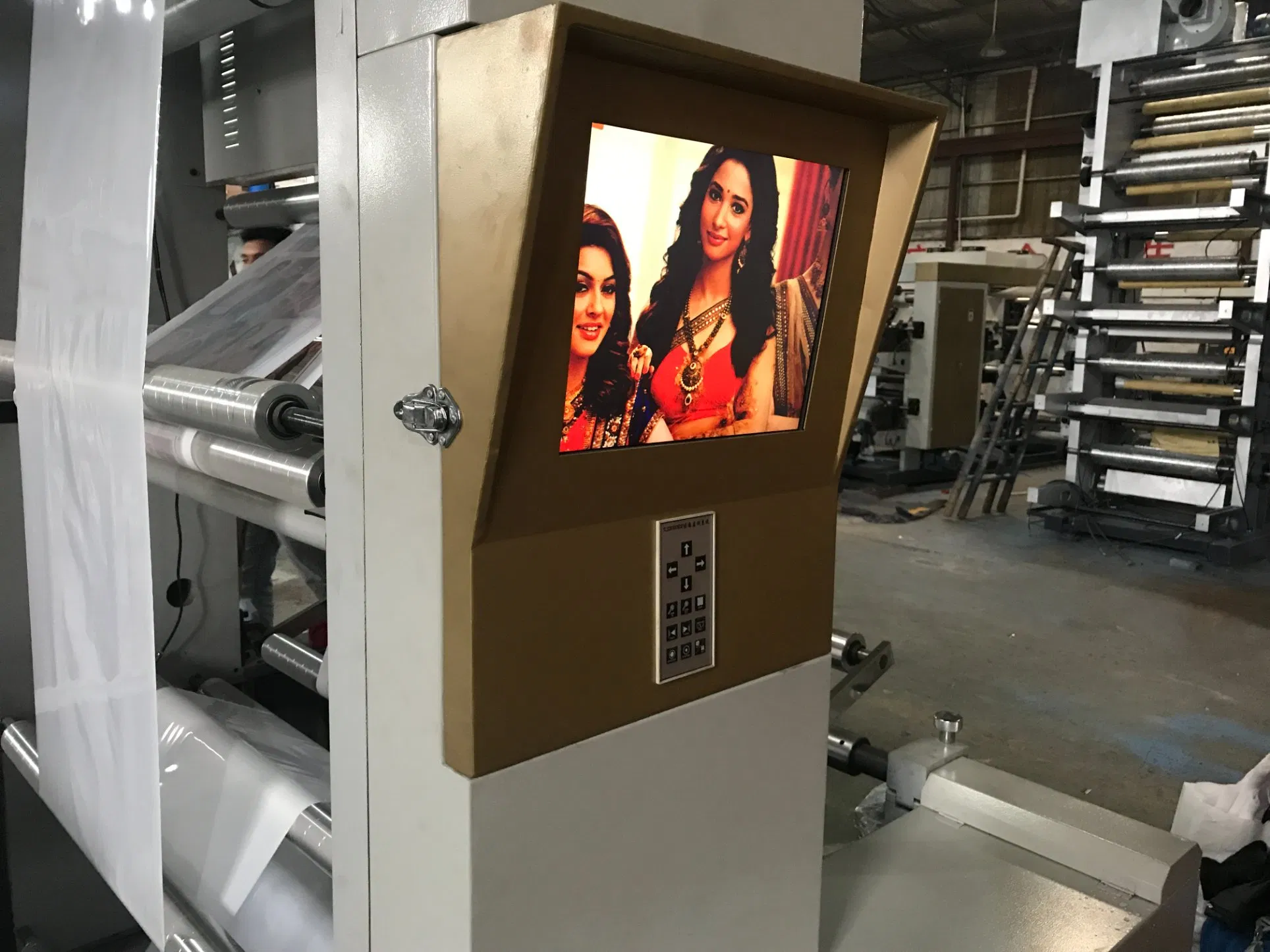 6 Máquina de Impressão Flexográfica Tipo Color Stack para PE/PP/HDPE LDPE/OPP