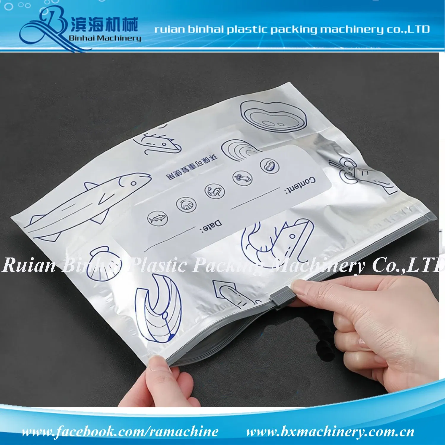 Máquina de Fazer Saco Zip Lock / Máquina de Saco com Zíper em Pé Saco para Congelador