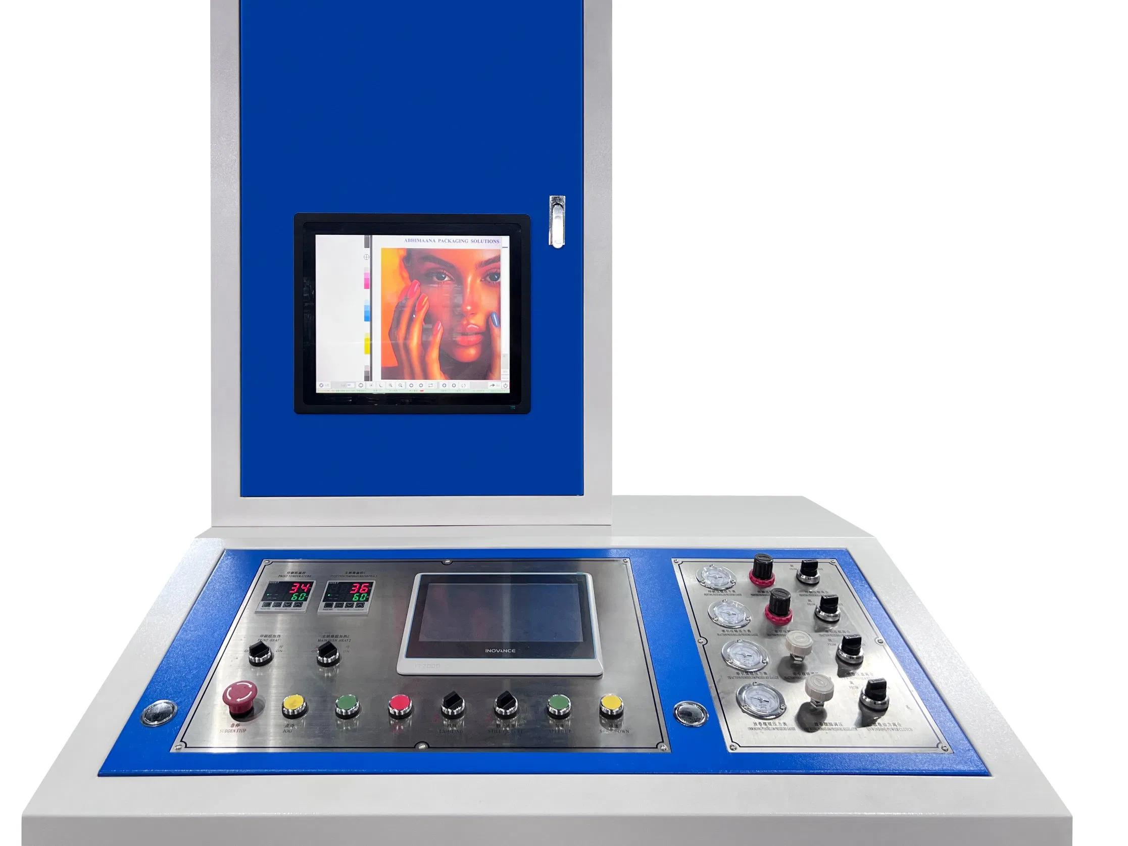 Máquina de Impressão Flexográfica Ci Central Drum 4 6 8 Cores 300m/Min