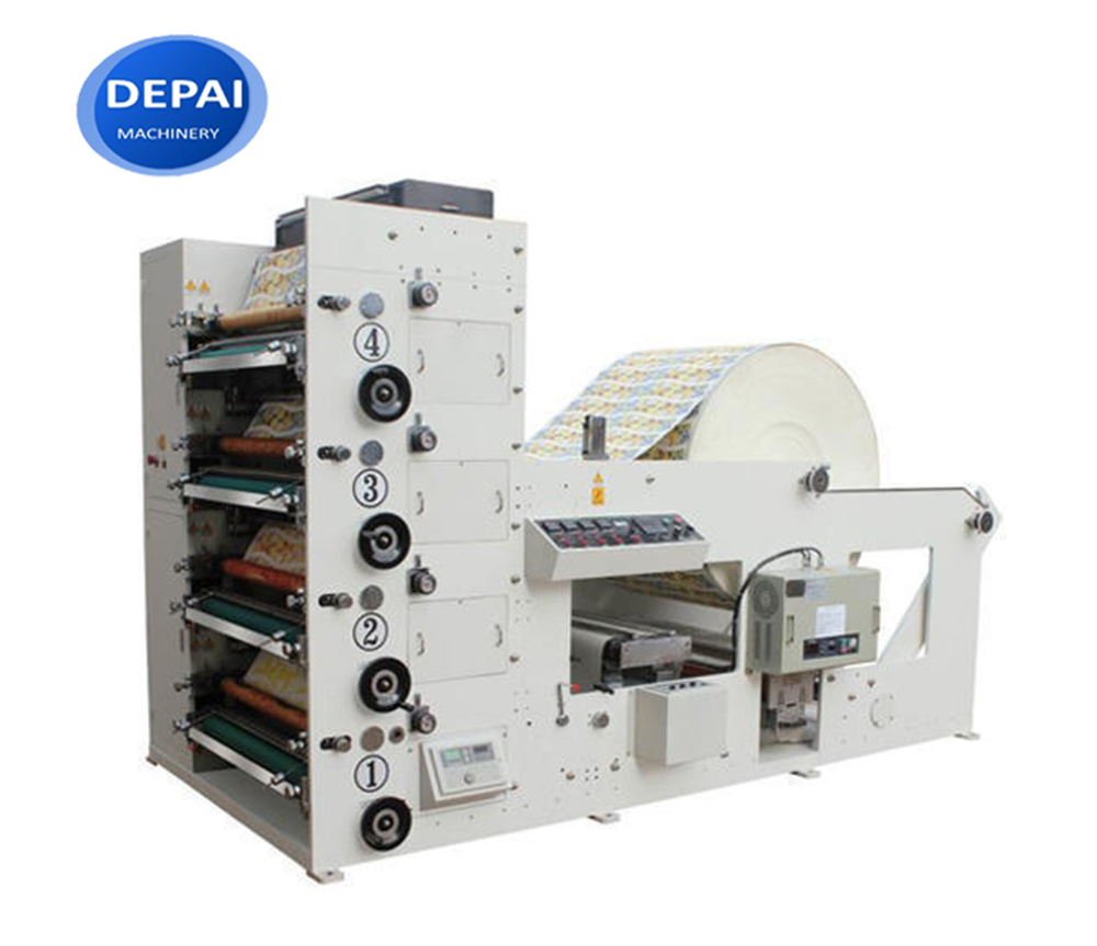 Máquina de Impressão Flexográfica de Alta Qualidade Tipo Empilhado 4 para Copos de Papel Descartáveis