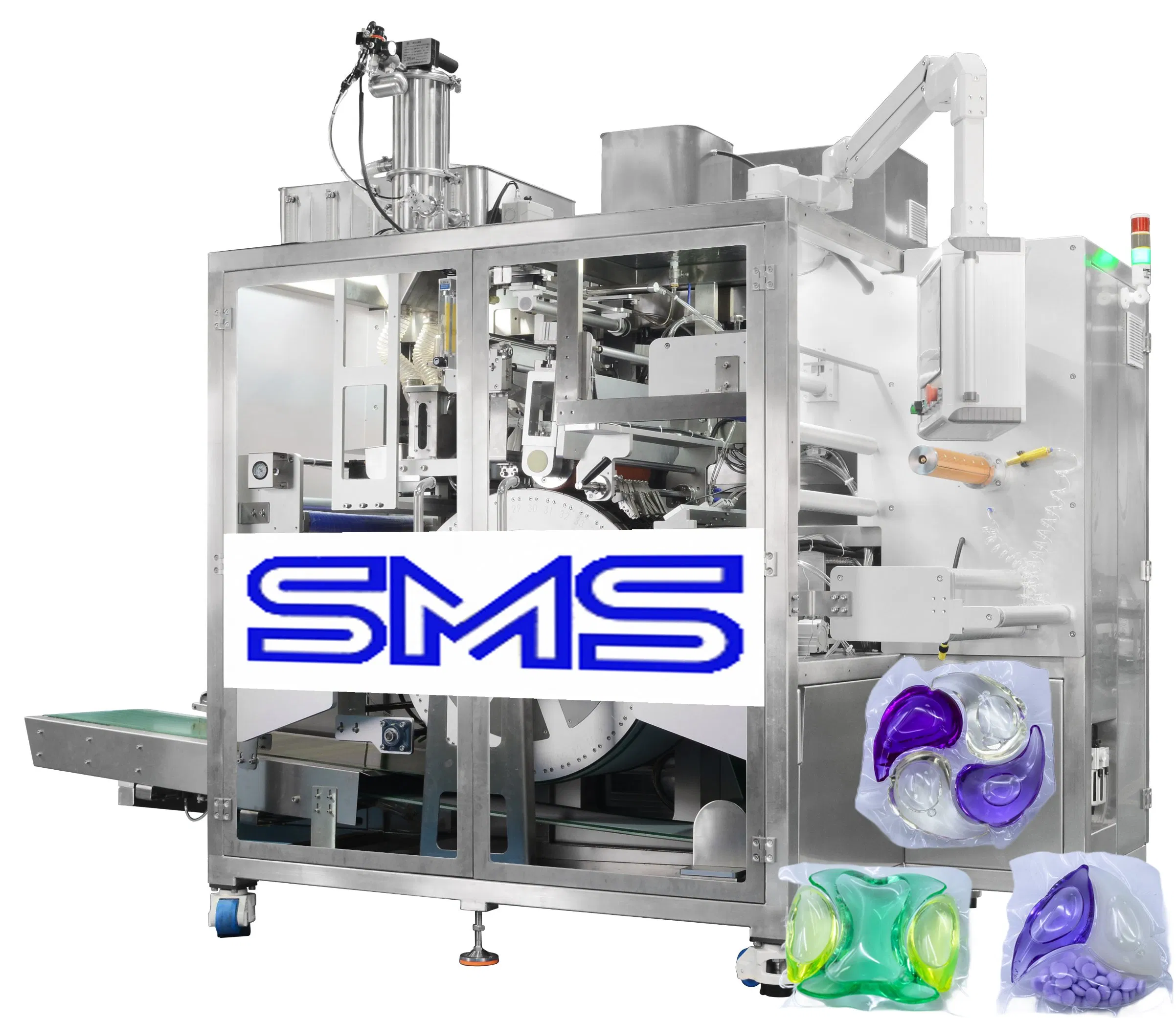 Máquina de Embalagem de Cápsulas de Detergente Automático Sinmens Tudo em Um Filme PVA Embalagem Solúvel em Água Cápsulas de Detergente