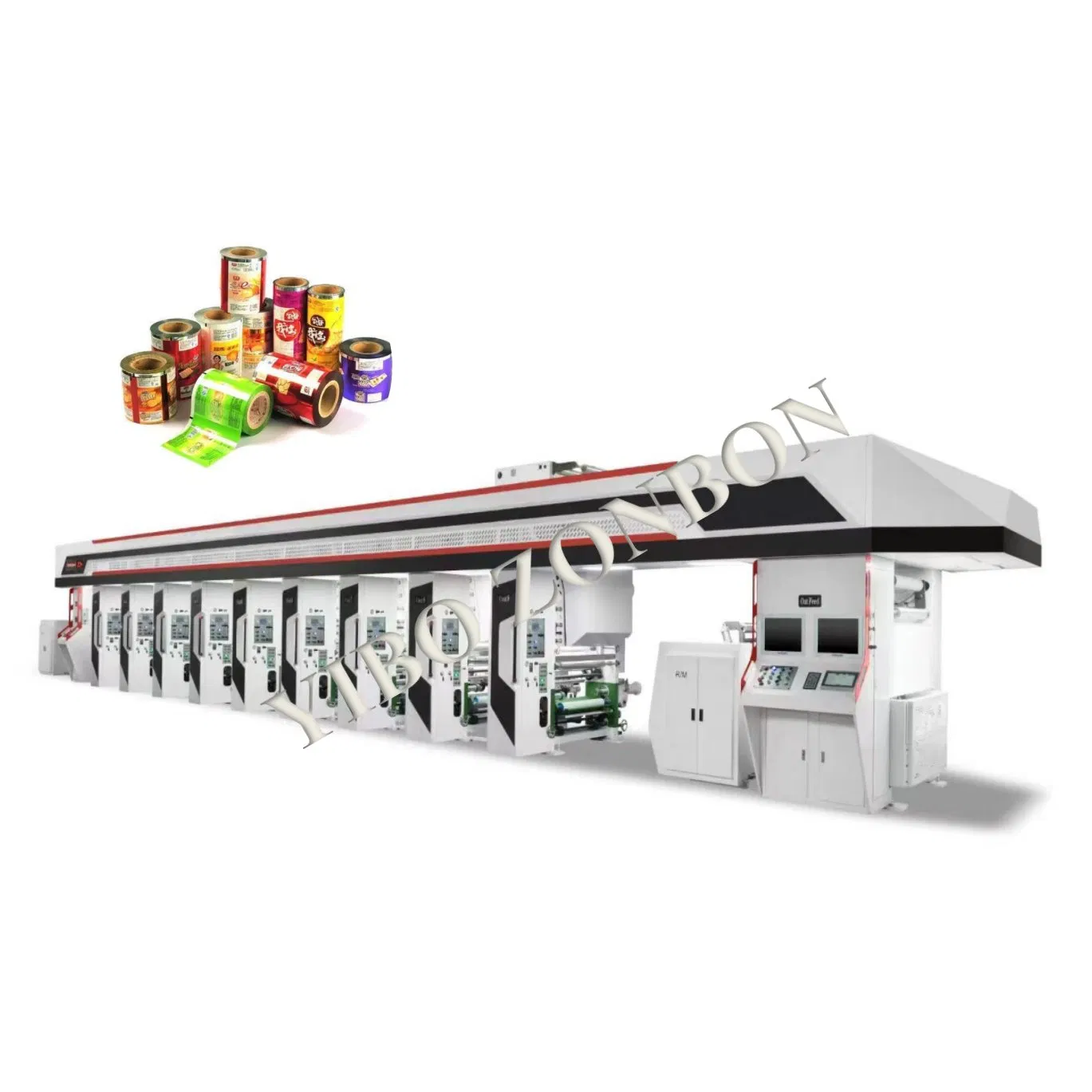 Zonbon 300m/Min 400m/Min 500m/Min 850 1050 1250 Máquina de Impressão Rotogravura de Alta Velocidade Els com Registro de Cor Automático de Alta Precisão