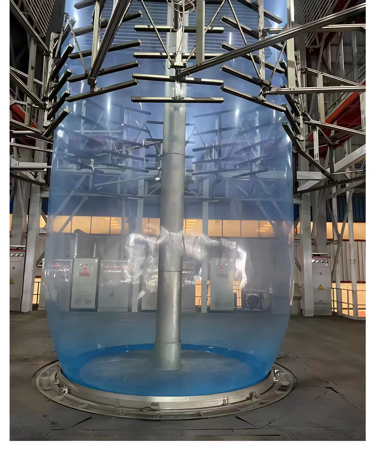 Máquina Extrusora de Filme Plástico Biodegradável com Cabeça Rotativa de Alta Velocidade Totalmente Automática para HDPE LDPE PE