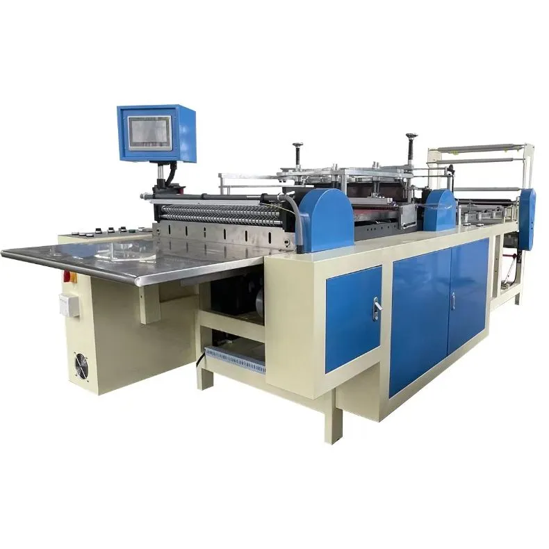 Máquina automática de corte e selagem a quente para sacos com zíper de HDPE e LDPE