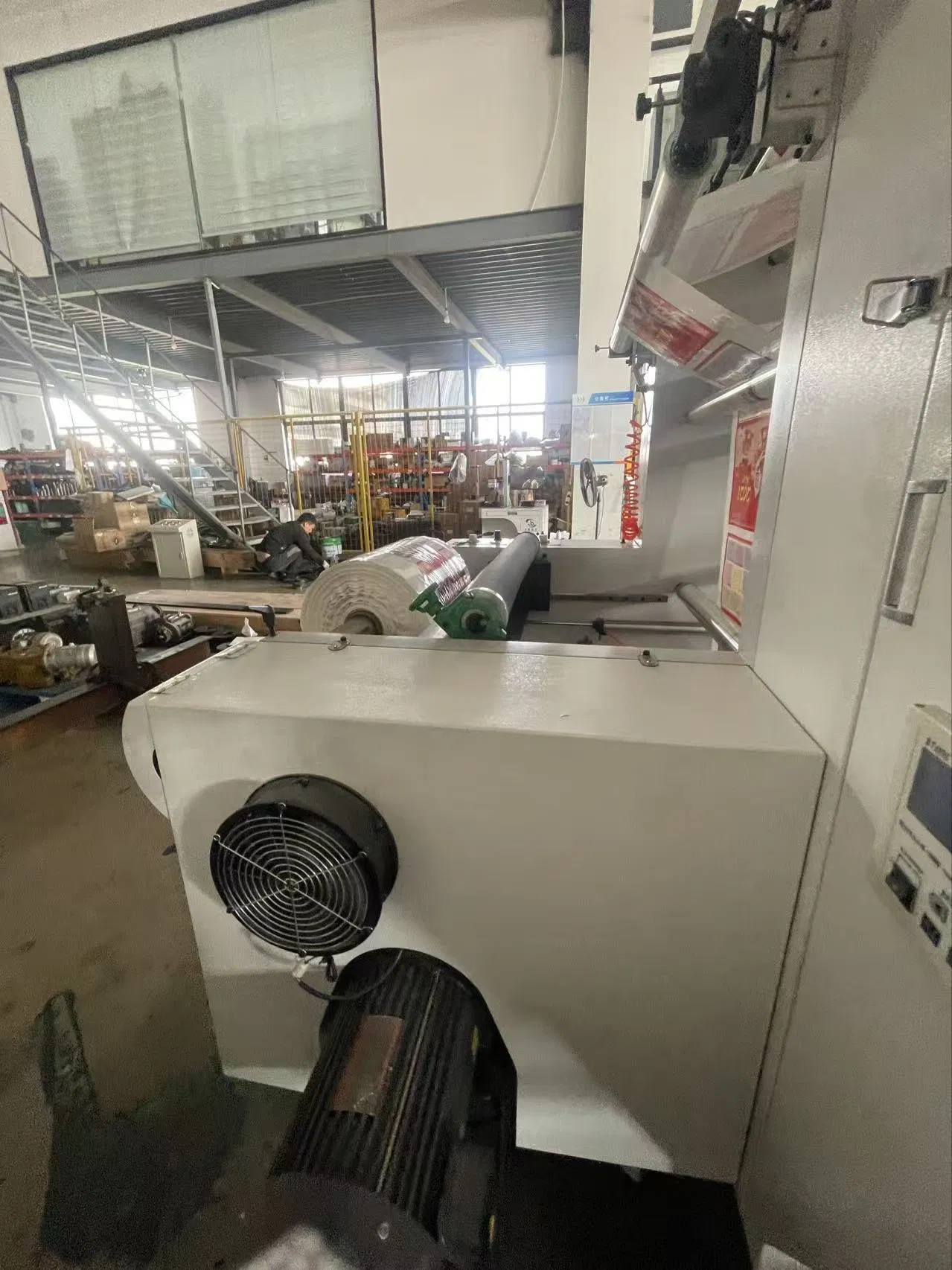 Tinta Sem Solvente Flexo 4/6 Cores Máquina de Impressão Flexográfica de Tambor Central para Bolsa de Alumínio em Pé