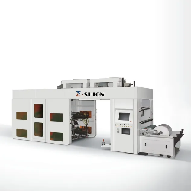 Máquina de impressão flexoflexográfica empilhada de alta velocidade