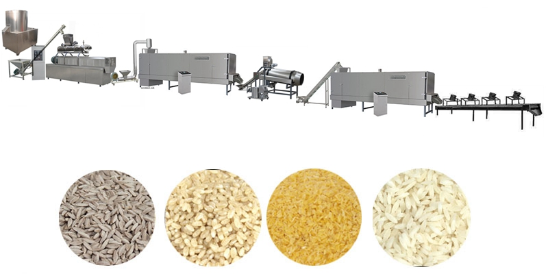 Linha de Produção de Arroz Artificial Dourado