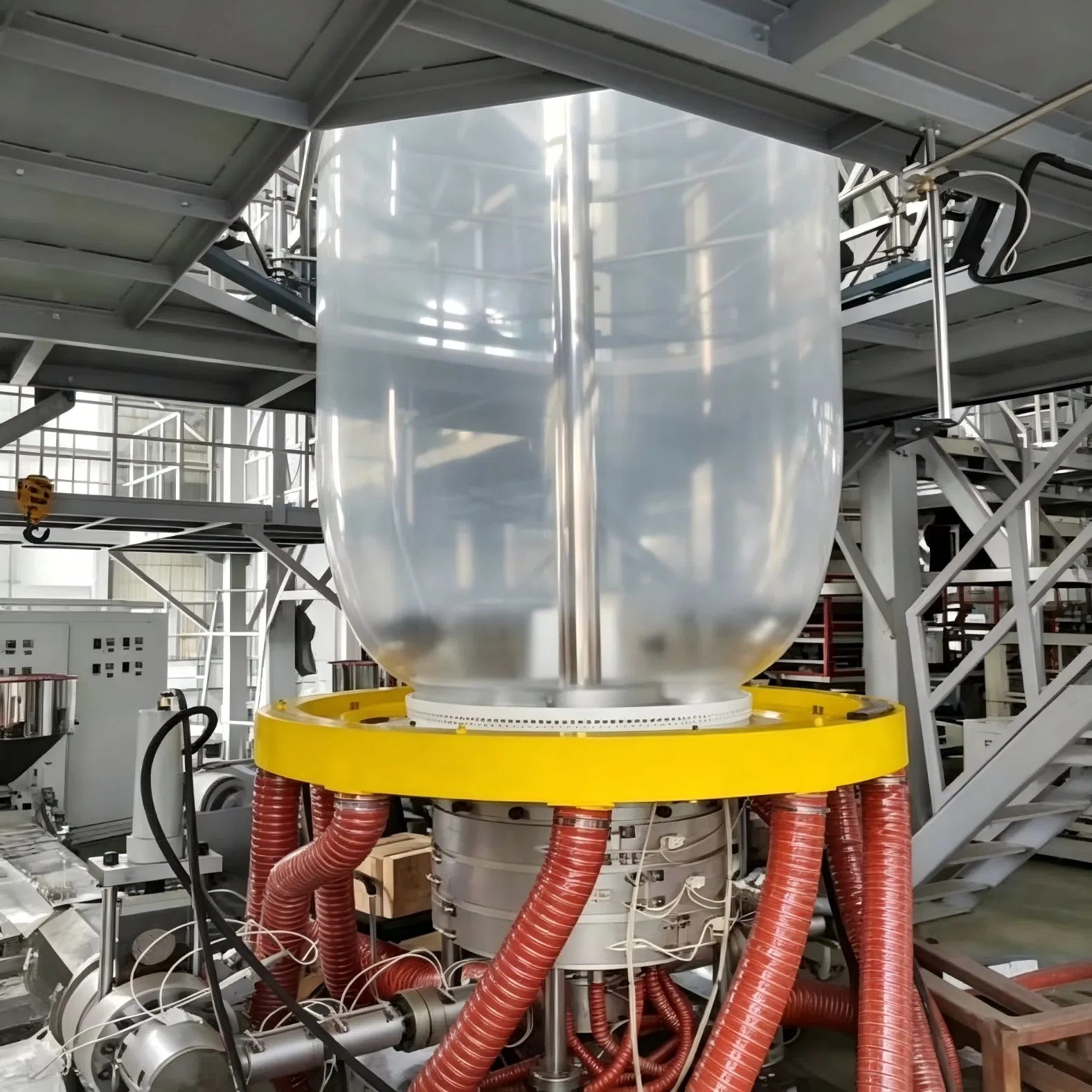 Alta Transparência ABC 3 Camadas Co-Extrusão Filme LDPE Extrusora Filme de Estufa Agrícola Máquinas de Sopro
