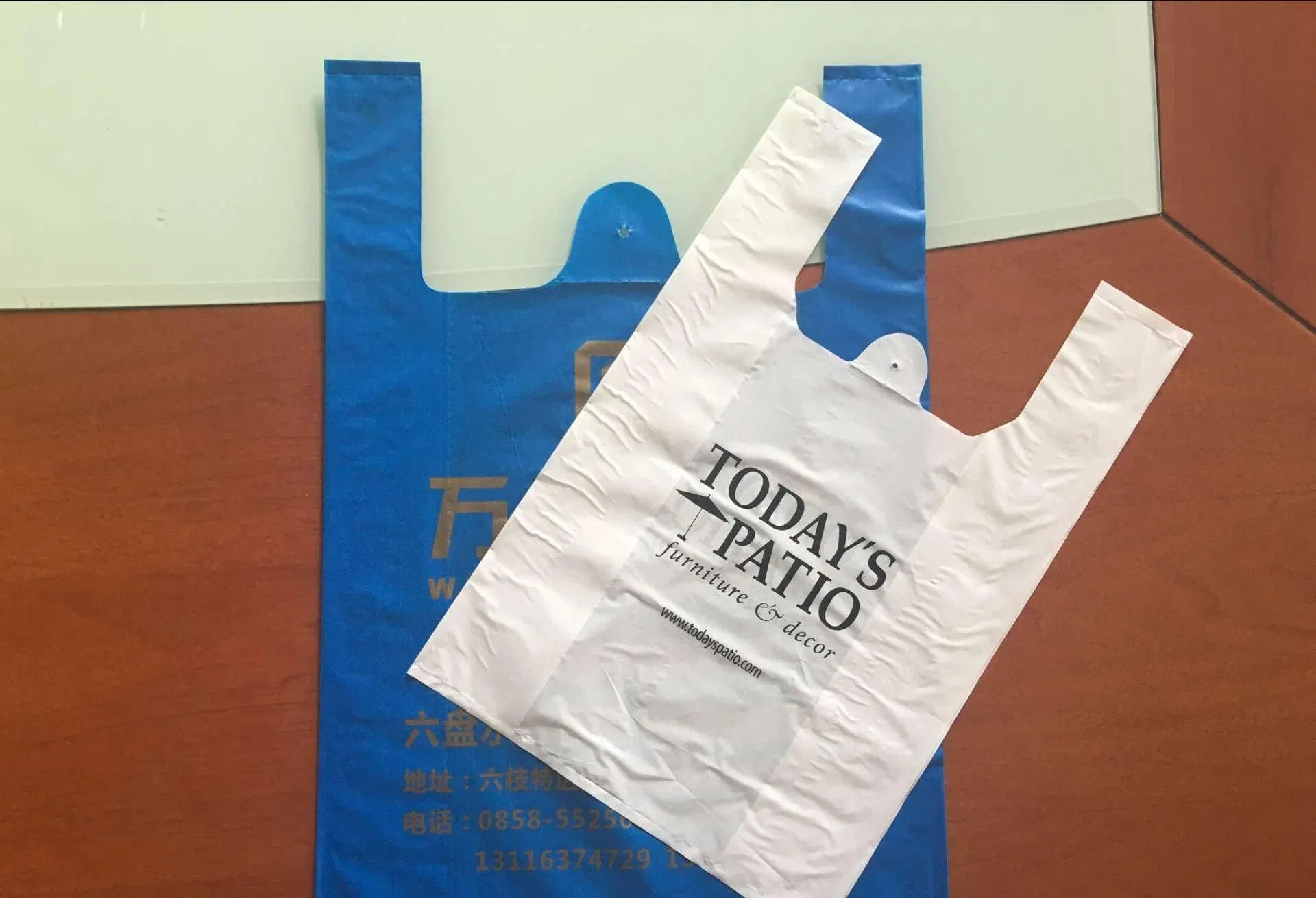 Máquina de Fazer Sacos de Plástico Biodegradáveis de Alta Velocidade, Automática, Grande, Tipo T-Shirt, Sacos de Coleta de Vegetais
