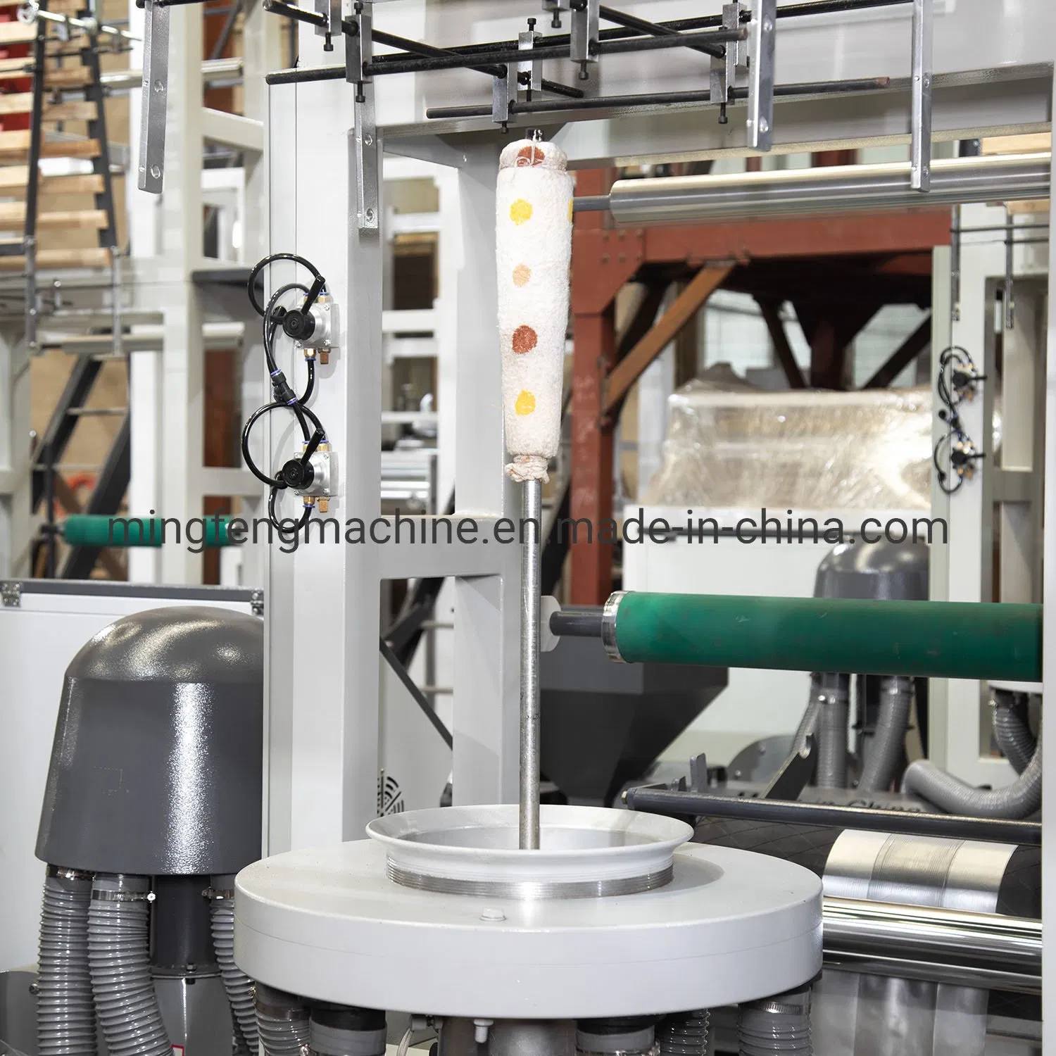Máquina de Sopro de Filme Plástico Biodegradável de Monocamada LDPE HDPE Nylon Automática de Alta Velocidade Pequena Extrusora de Filme Soprado