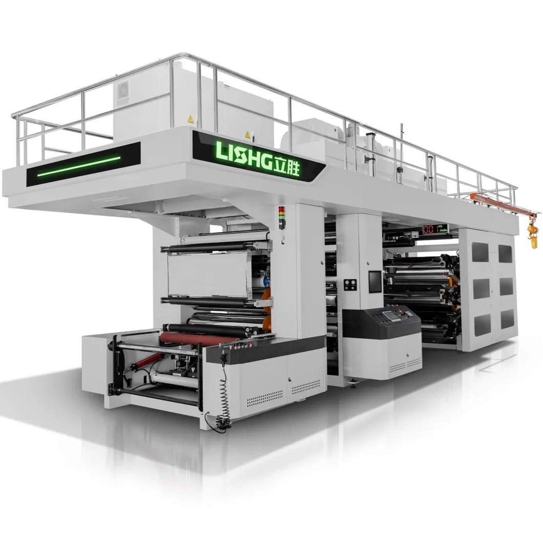 6 Máquina de Impressão Flexográfica de Tambor Central de Cores para BOPP/PE/Pet/OPP