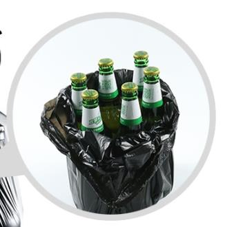 Máquina de Fazer Sacos Ecológicos com Selagem em Estrela para Lixo, Rolos de Polietileno LDPE e HDPE, Totalmente Automática e Sem Núcleo