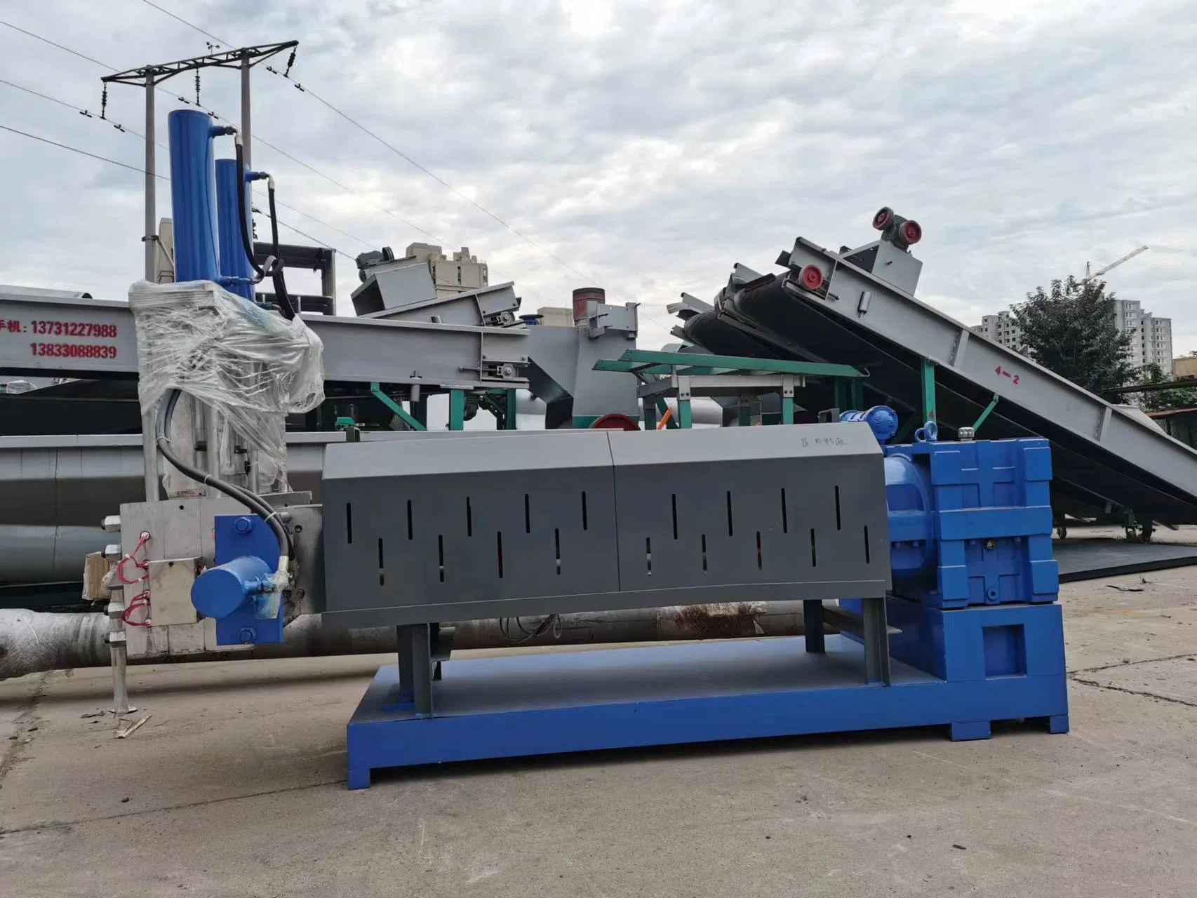 Linha de Granulação de Pellets em Duas Etapas Máquina de Granulação de Plástico