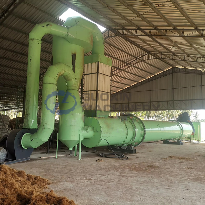 Máquina de Secagem Rotativa de Pellets de Madeira de Biomassa Pequena para Casca de Coco e Carvão