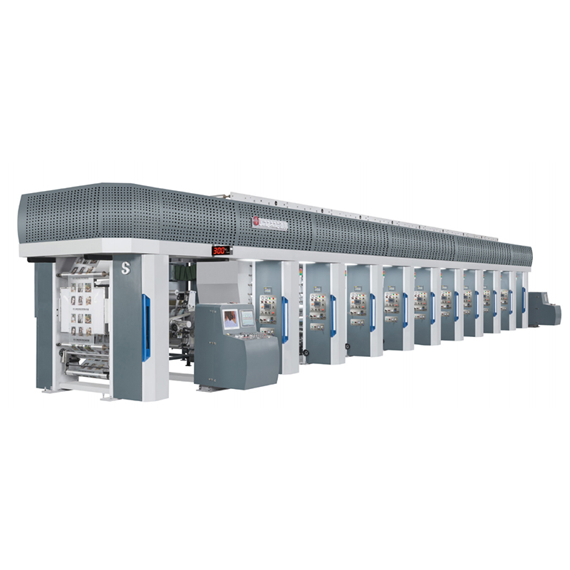 Máquina de Impressão Rotogravura de Filme Pet Colorido de Alta Velocidade 8 Nova para Embalagens Alimentícias Embalagens Flexíveis