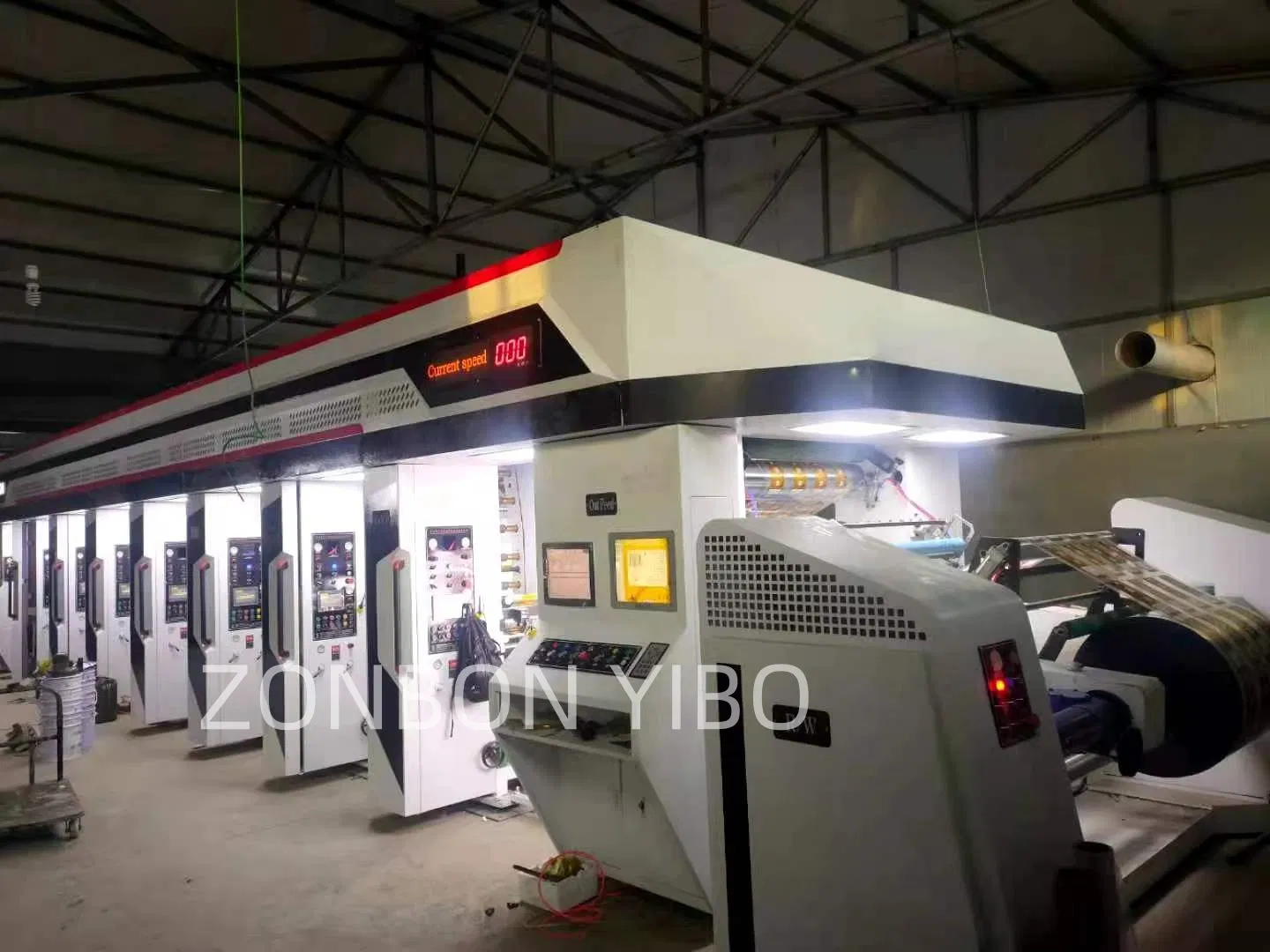 Zonbon 300m/Min 400m/Min 500m/Min 850 1050 1250 Máquina de Impressão Rotogravura de Alta Velocidade Els com Registro de Cor Automático de Alta Precisão