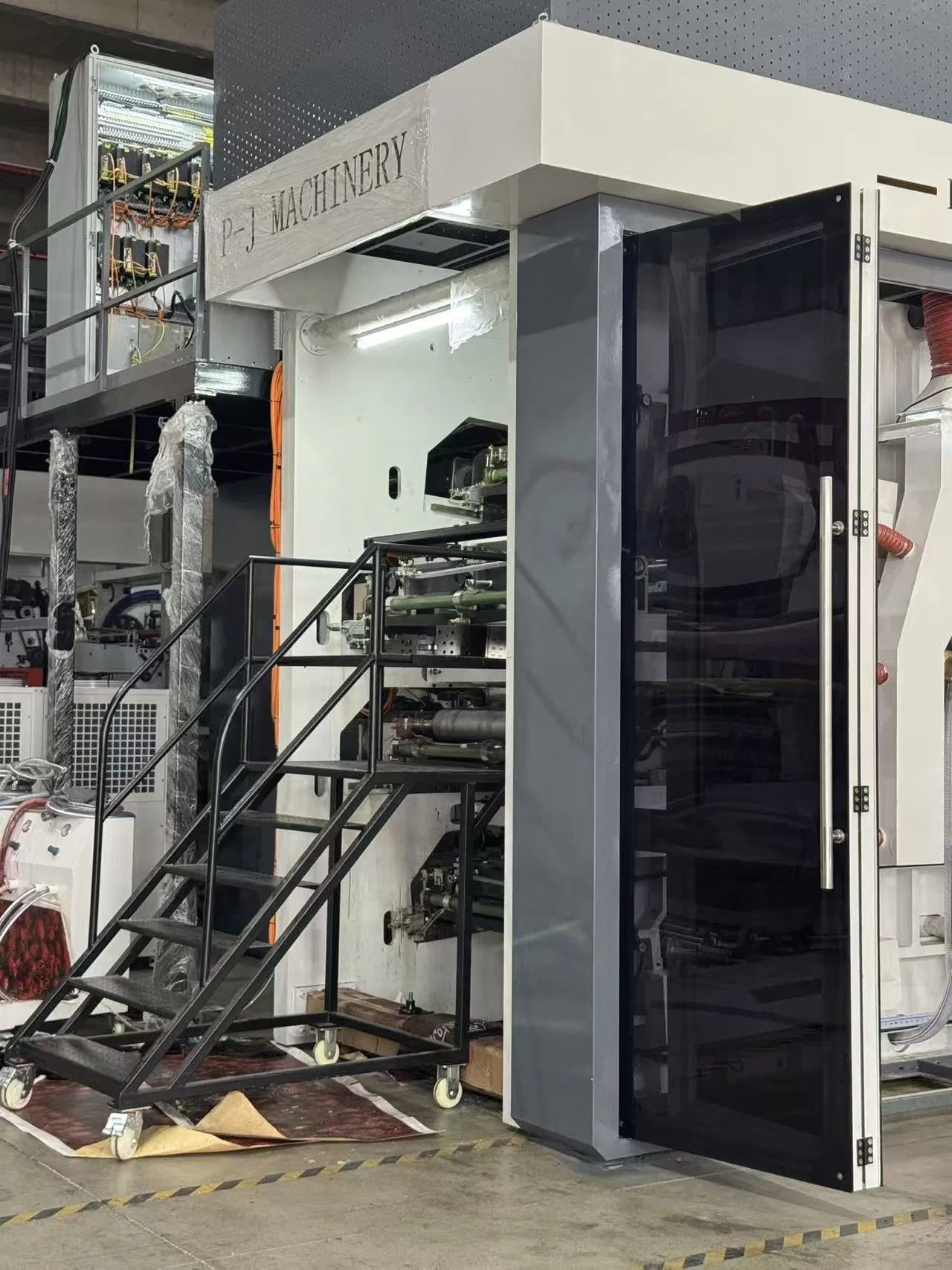 8 Máquina de Impressão Flexográfica Sem Eixo para Sacos Plásticos de Tambor Central de Cores