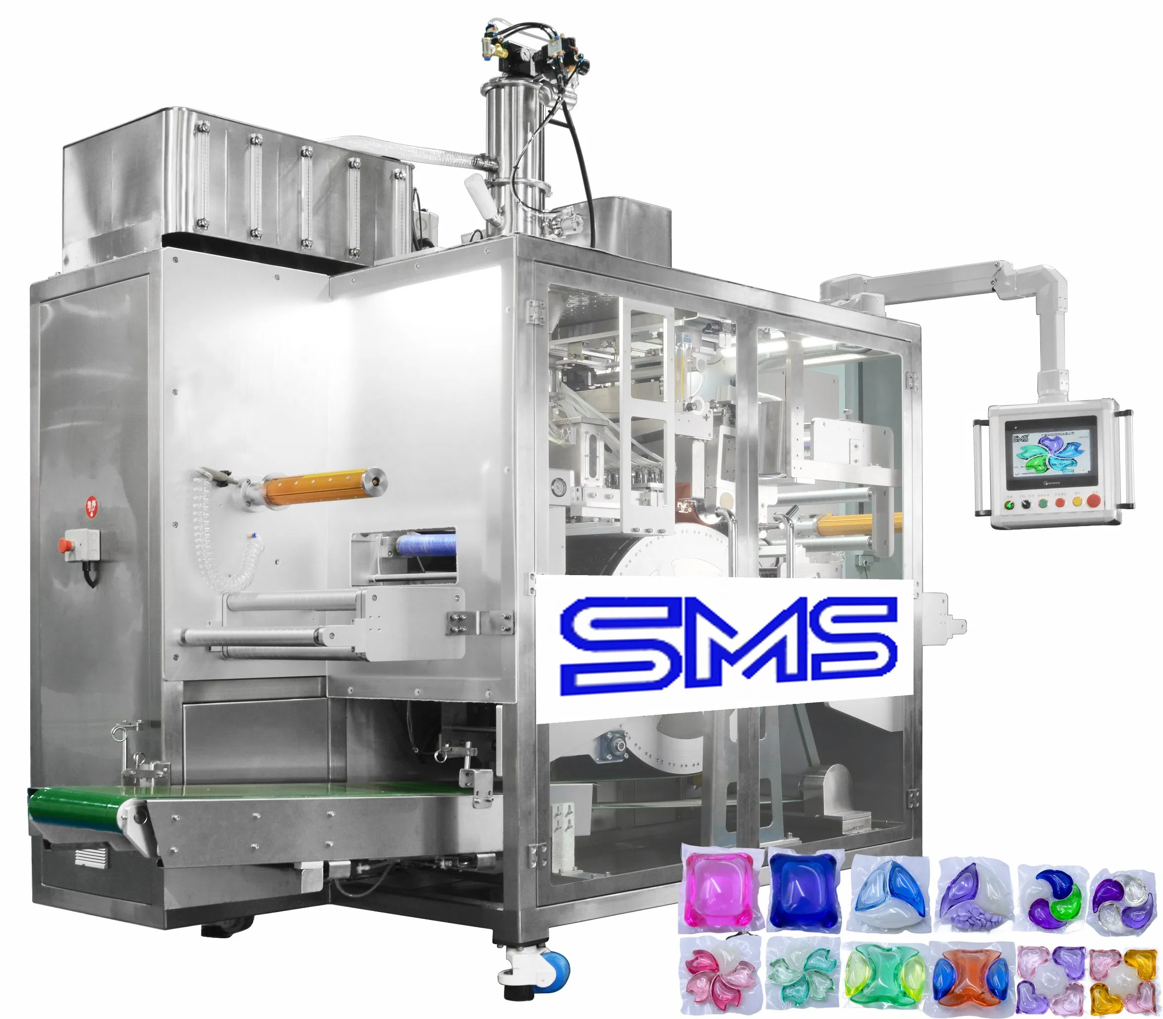 Máquina de Embalagem de Cápsulas de Detergente Automático Sinmens Tudo em Um Filme PVA Embalagem Solúvel em Água Cápsulas de Detergente