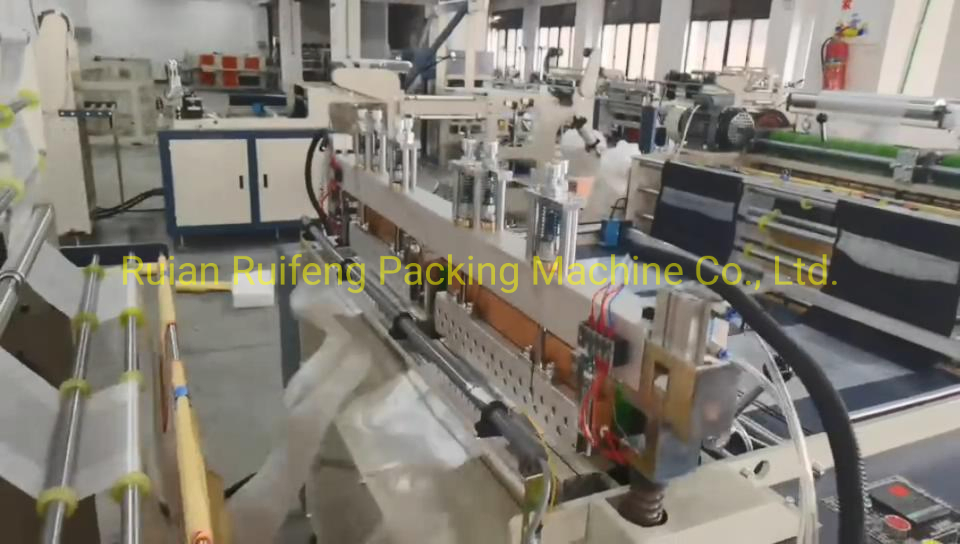 Máquina de Fazer Sacolas Plásticas Tipo Camiseta de Alta Velocidade e Totalmente Automática, Máquina de Fazer Sacolas de Plástico de Nylon, Polipropileno, Polietileno, Sacolas de Lixo em Rolo, Máquina de Fazer Sacolas Plásticas HDPE
