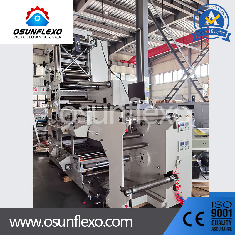 Máquina de Impressão de Etiquetas Flexográficas Tipo UV com Multicores, Deslaminação, Relaminação e Impressora de Corte a Frio