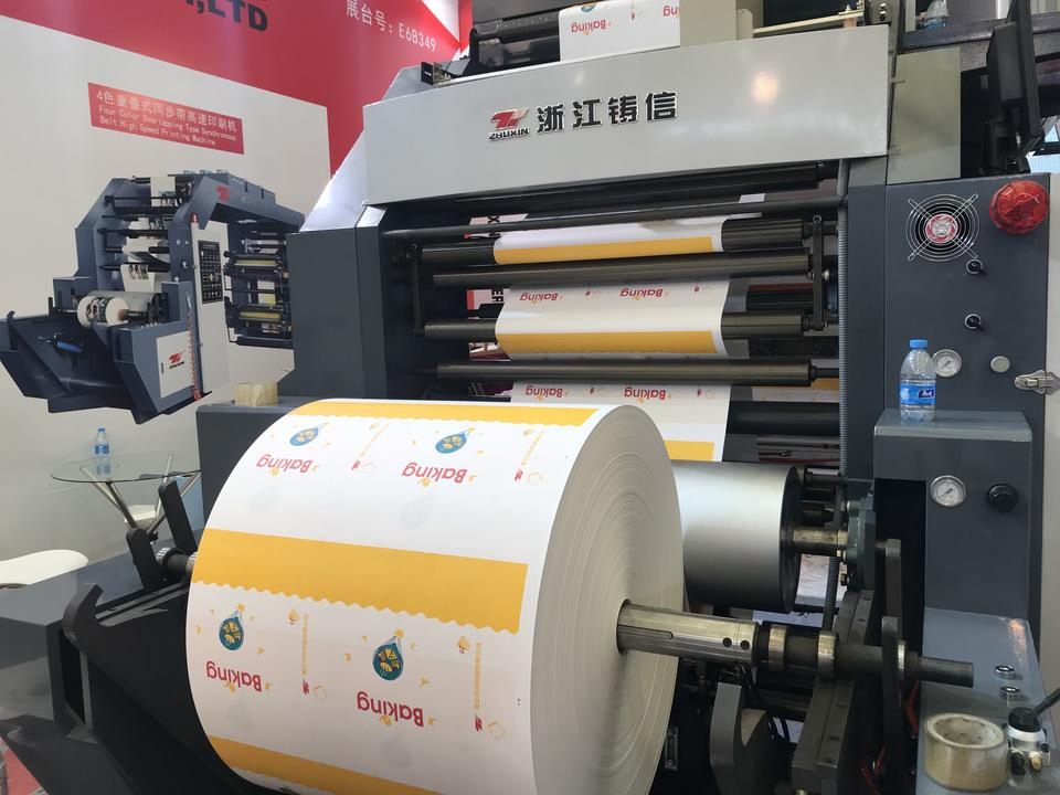 Impressora Flexográfica Automática de Alta Velocidade Tipo Pilha de Seis 6 para Impressão de Papel e Filme Plástico em Rolo a Rolo com Tambor Central